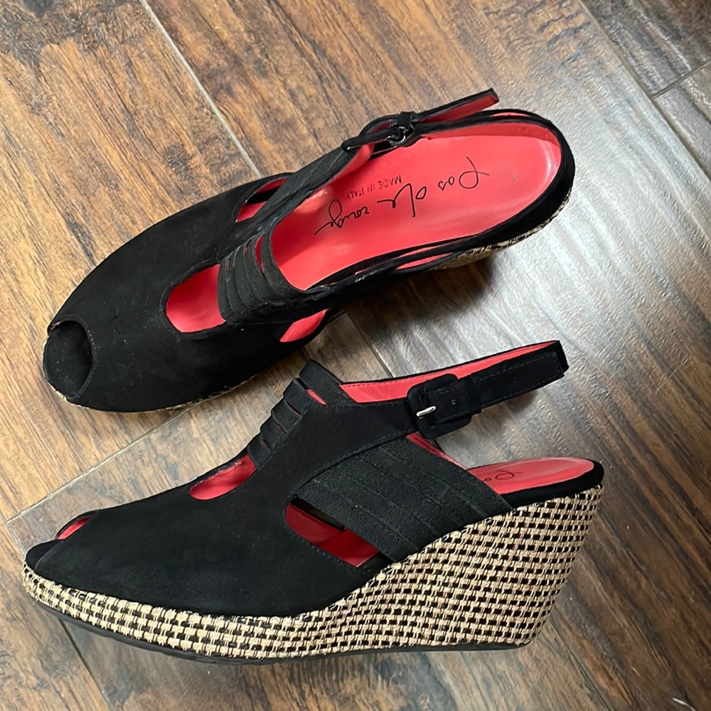 Pas de Rouge platform sandals, size 39